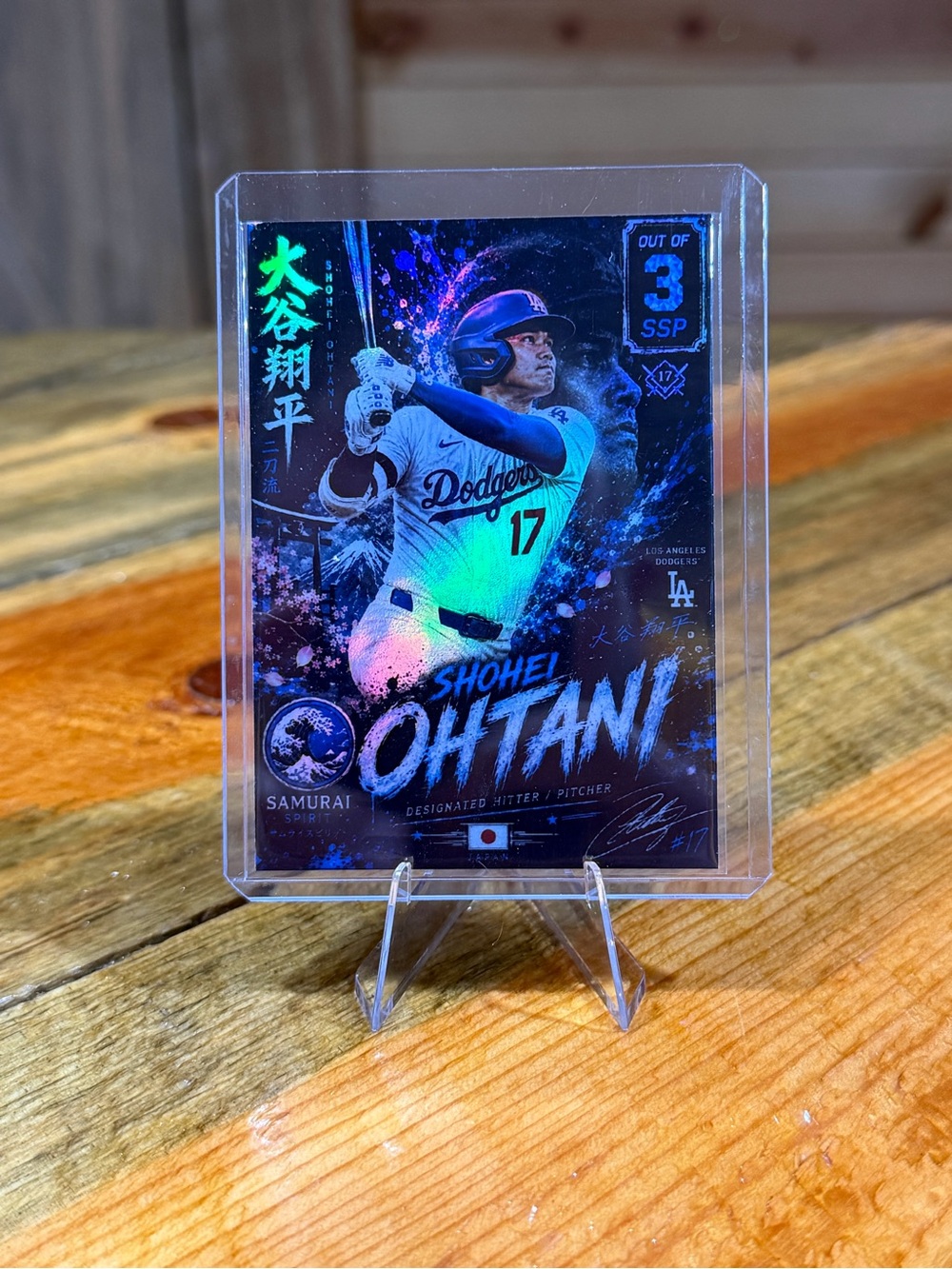 Shohei Ohtani Los Angeles Dodgers Samurai Spirit SSP/3 Custom Baseball Card